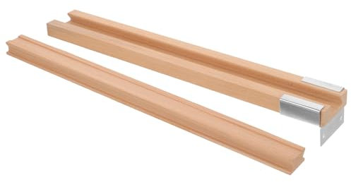 Angoily Elegante Schubladenführungen Aus Holz 400 Mm Schienenschienen Ersatzteile für Schrankführungen Kommodenschienen