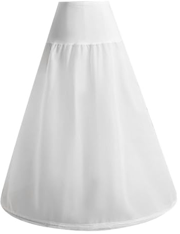 Underkjol kjol för kvinnor under klänning underkjol under kjol för klänning 91 cm vit krinolin underkjol med justerbar midja kort underkjol för bröllop brud kväll bröllopsklänning balklänning