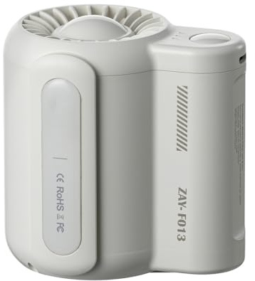 DONGKER Taillen-Clip-Ventilator, 4500mAh Mini Taillenlüfter, 3 Stufiger Tragbarer Handventilator mit Clip für Outdoor-Arbeiten Wandern Camping Gartenarbeit