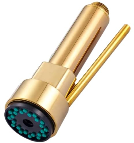 Kitchen Sink Taps Chrome Spring Pull Down Kitchen Faucet Spout Handheld Sprayer Head High Pressure Nozzle for Kitchen Mixer Faucet Golden