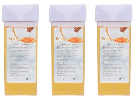 Beauty7 Wachspatronen Set, Roll-on Wax Wachspatronen, Warmwachspatronen, Roll On Wax Roller, für die Haarentfernung im Achsel, Intim, Bein und Brustbereich 3 Stück x 150ml
