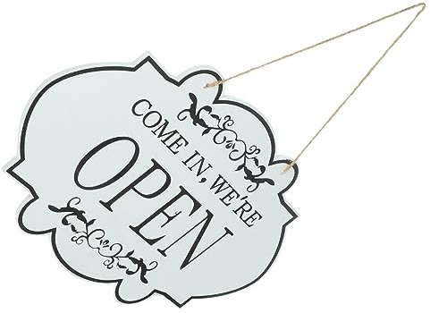 Alipis Para Tienda Letro De Abierto y Cerrado De Madera Decoración De Puerta para Cafetería Letro De Abierto y Cerrado para Negocio