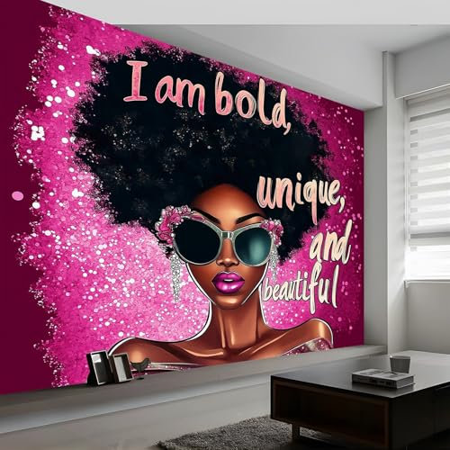 Fototapete Anime Hip-Hop Mädchen 200 x 140 cm Modern 3D Effekt Vlies Tapete Vliestapete Wandtapete Motivtapeten Dekoration UV-Beständig für Schlafzimmer Wohnzimmer Flur Kinderzimmer Rosa