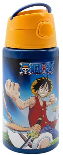 ms móvil shop Bottiglia in alluminio Flip ONE PIECE Borraccia 500ml per bambini riutilizzabile senza BPA | Prodotto ufficiale