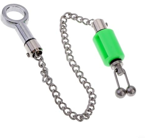 ZYNCUE Carp Fishing Hanger Bobbin, Carp Fishing Bobbin Indicators, Stainless Steel Hanger Weight Sling Bite(Green)
