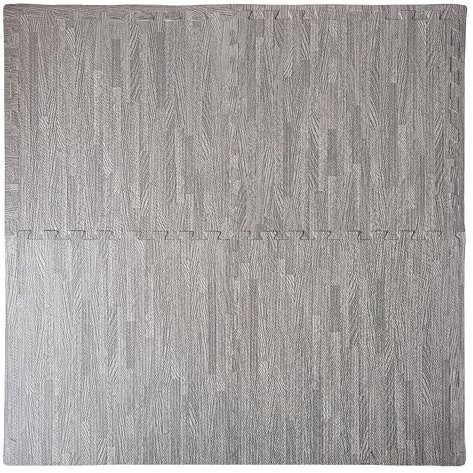 Home Hacks Mat Gym Flooring Mat 60x60cm Interlocking EVA Foam Mat Tiles for Home Fitness Interlocking Puzzle Floor Tiles Non-slip Rubber Cushion for Garage, Gym, Garden (Vintage Grey, Pack of 8)