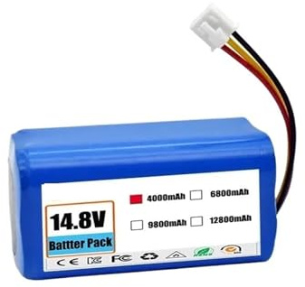 Batteria Agli Ioni Di Litio Da 14,4 V, Compatibile Con LIECTROUX, C30B XR500 E30, Compatibile Con PROSCENIC, Aspirapolvere Robot 800T 830P 820P 820T 820S(4000mAh)