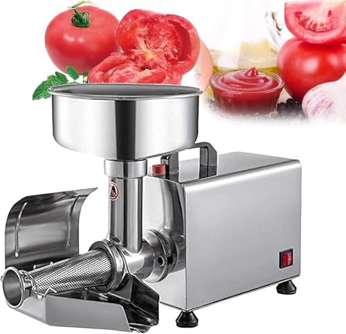 Passaverdure Elettrico Professionale Per Pomodori, Macchina Per La Lavorazione Di Alimenti In Acciaio Inox Da 450 W Per La Preparazione Di Salse Ad Alta Efficienza, Ideale Per La Lavorazione Di Pomod