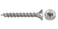 fischer 200 x PowerFast II CTF 3.5x16 A2 200 Chipboard Screws Countersunk Inner Star TX Socket Fully Threaded A2 Stainless Steel for Flush Mounting in Wood