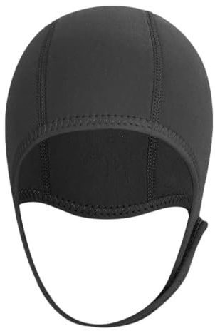 Gorros de natación para mujer (neopreno, 2,5 mm) | Gorro de natación de neopreno elástico para adultos, gorro de natación ajustable para buceo, surf, kayak, balsa, canoa,