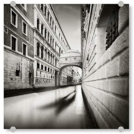 artboxONE Acrylglasbild 20x20 cm Reise Ponte dei Sospiri Seufzerbrücke Venedig 2 - Bild Venedig Adria Alt