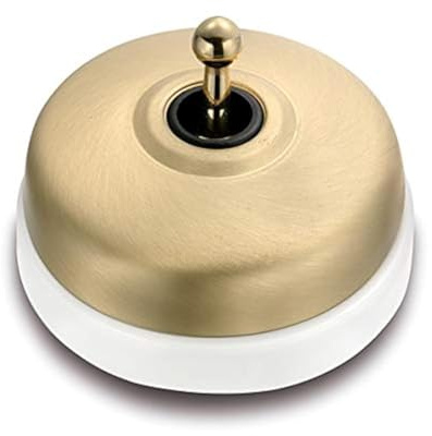 Fontini 60304592 Cruzamiento Porcelana Blanca, Carcasa Dorado Satinado Manecilla Dorada