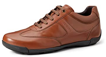 Geox Herren U Edgware A Sneaker, Cognac, 42 EU
