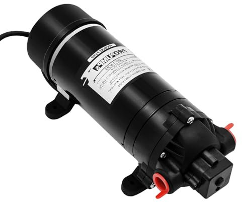 Membranpumpe, 220V DP-160M Wasserpumpen 70W Selbstansaugende Pumpe 5-5.5 L/MIN 160 PSI Selbstansaugender Booster Hochdruckpumpe mit Druckschalter