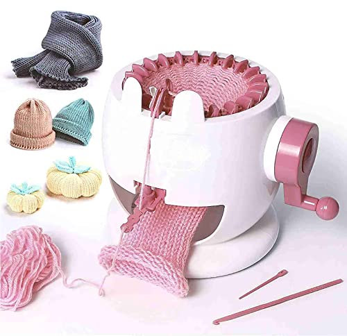 WEGRt Strickmaschine 22 Nadeln Strickmaschinen, Smart Weaving Strickstuhl DIY Strickbrett Rotierende Maschinen für Erwachsene und Kinder