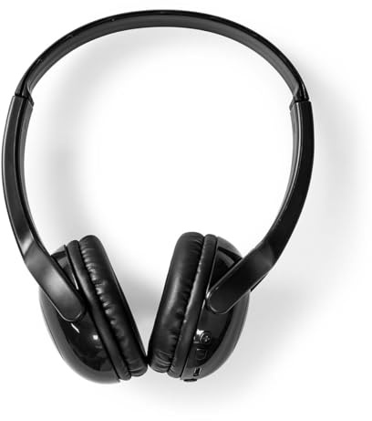 NEDIS Écouteurs Supra-Auriculaires sans Fil - Durée de Lecture maximale de Batterie: 8 Heures - Microphone intégré - Control de Pression - Support de Commande vocale - Contrôle du Volume