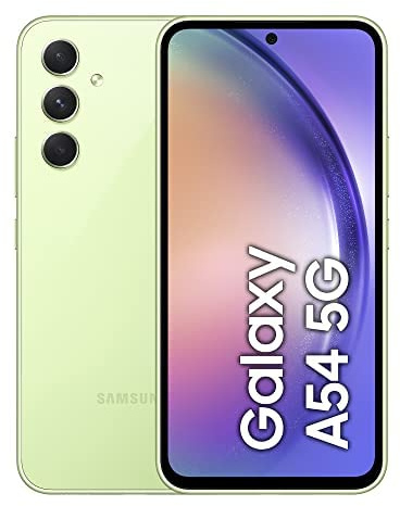 Samsung Galaxy A54 5G, Android Smartphone, 6,4 Zoll Dynamic AMOLED Display, 5.000 mAh Akku, 256 GB/8 GB RAM Handy in Awesome Lime inkl. 30 Monate Herstellergarantie [Exklusiv bei Amazon]