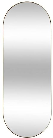 Atmosphera – Ovaler Wandspiegel Selena, Gold – 112 x 40 cm – Metallrahmen – Für Flur, Schlafzimmer, Ankleidezimmer