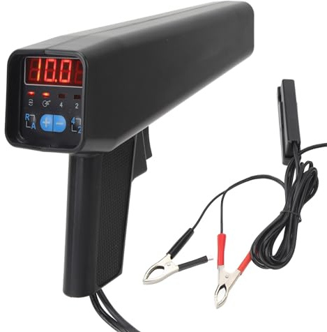 Luce di cronometraggio digitale, Lampada stroboscopica con luce stroboscopica per accensione automobilistica 12V, Pistola cronometrante per motore a benzina, per auto, moto