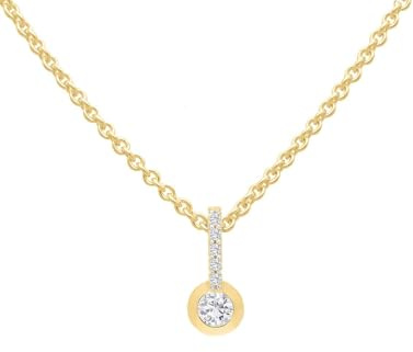 My Gold Damen Kettenanhänger Mit Halskette Gold & Silber 45cm Goldkette Demi Set MOD-06044-Parent