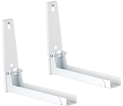 PRETYZOOM Estante De Cocina Montado La Pared Soporte De Carga para Horno De Microondas Estante Plegable De Acero Inoxidable Organizador De Cocina para Espacios Pequeños