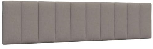 vidaXL Kopfteil-Kissen Hanko Taupe 200 cm Stoff