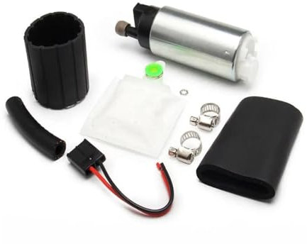 Fuel Pump Bomba Combustible Universal para Coche Alta Presión 255 LPH Bomba Combustible Eléctrica GSS342 Bombas Transferencia Combustible Rendimiento 12V Bomba Combustible
