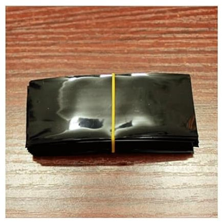 XIAOGYYE 100 Pièces Manchon Thermorétractable En Pvc Film Rétractable Pour Emballage Extérieur de Batterie Tube Film/Black