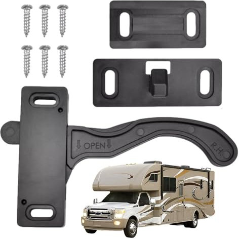 Griff-Set für Wohnmobil – Rechtshänder-Griff-Set für Wohnmobil-Fliegengittertür, Anhänger-Möbel, Außenteile und Zubehör für Wohnmobil