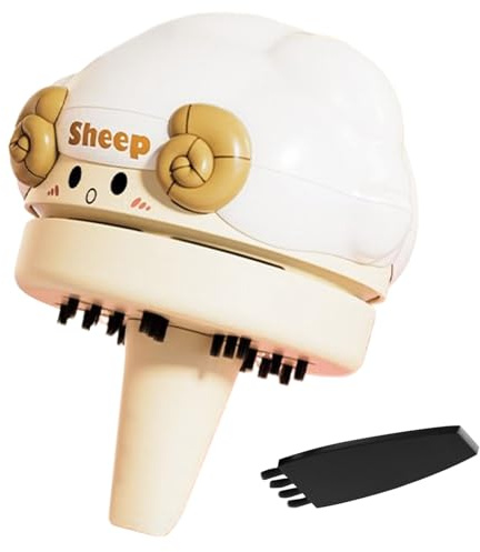 Desktop Vacuum Cleaner - PP 10.5x9.5x7.5cm, USB Rechargeable Vacuum, 2 Levels Suction | Compact Sheep Desk Tool, Cute Cleaning Gadget, Office Desk Accessories For Offices, Home, Kitchen, Party