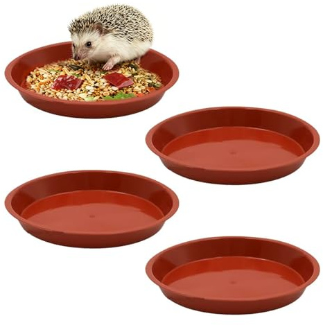 Kinesgsg 4 Pièces Gamelle pour Hamster, ⌀16cm, Gamelle pour Petits Animaux | Anti-morsure, Gamelles pour Cochon d'Lnde, Conception Discrète, pour Cochons d'Lnde, Petits Animaux, Petitss Rongeurs