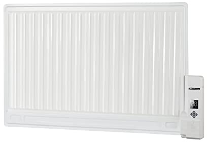 Hausmaster Oil Filled Panel Radiator 400-1000W - wall mounted & floor/freestanding digital thermostat control & weekly timer (800w) Smart WiFi App Control