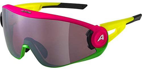 ALPINA 5W1NG Q - Verspiegelte, Kontrastverstärkende & Beschlagfreie Sport- & Fahrradbrille Mit 100% UV-Schutz Für Erwachsene
