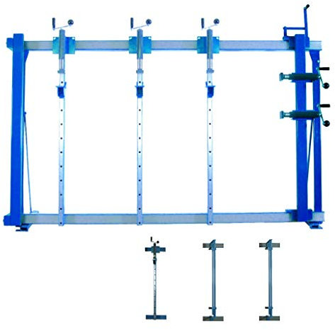 Feichtner Rahmenpresse LEIMO PRO, Pressen, 1170x2110 mm, Metall, Blau, 100 mm Weg, Vielseitig, Arbeitserleichterung
