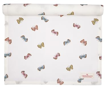 GreenGate - Tischläufer, Tischdecke - Maisie - White - Baumwolle - 140 x 45 cm