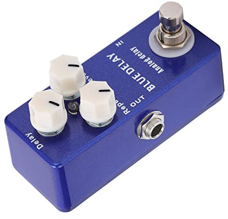Gitarreneffektpedal Metall Blau Delay Effektpedal Instrumentenzubehör Zum Spielen