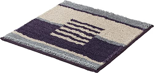 REDBEST WC-Vorlage ohne Ausschnitt Houston - rutschhemmend, Flauschiger Flor, pflegeleicht, für Fußbodenheizung geeignet - Taupe Größe 50x50 cm