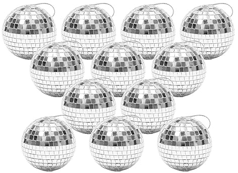 Aznever Boule à facettes réfléchissante, Pendentif Mirror Ball Bar Décor, décoration Conception lanière pour Les Clubs, Les, Les Mariages et Les Festivals