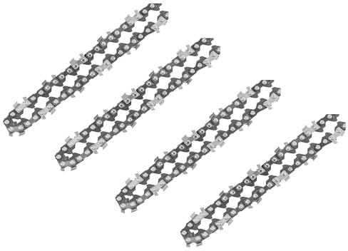 AICOYA 4 Stück Sägeketten 1/4 48 Antriebsglieder 1.1mm kompatibel mit 8 Kettensäge 24cm bar