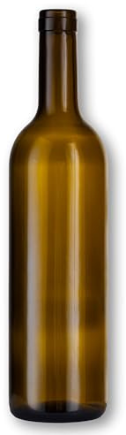 FERRAMENTA BONIFAZIO 60 Bottiglie Bordolese Colore Uvag per Vino (750ml) Bottiglie per Amari Pregiati in Vetro