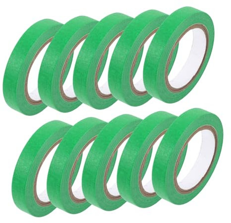 Tofficu 20 Rollen Farbiges Klebeband aus Papier mit Selbstklebendem Design und Einfach Abziehbar für Bastelarbeiten und Kleidung