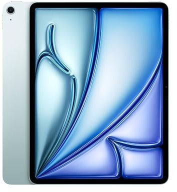 Apple iPad Air 13-inch (M2): Liquid Retina display, 128GB, Landscape 12MP Front Camera/12MP Back Camera, Wi-Fi 6E, Touch ID, All-Day Battery Life - Blue