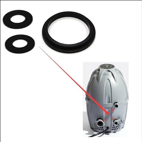 für Lay Z Spa Seal Set A+B/C Clutch Gaskets, Precision Fit für Square Salu-spa AirJet Heater Pumps, Replacement Seal Kit for All Best-Way Spa Models, Improves Durability & Performance (3Pcs)
