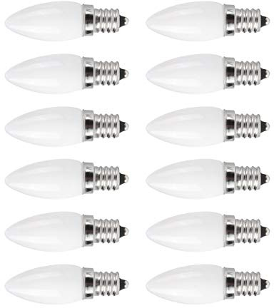 Mini E12 LED Candelabra Light Bulbs Energy Saving 1.5W for Home Hotel Lighting, 10Pcs Pack