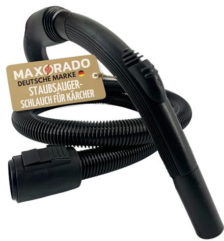 Maxorado Manguera de aspiradora de 2,2 m + mango compatible con Kärcher 90121090 90121090 WD3200 WD3800 A2004 A2024 A2054 A2064 MV2 WD2 WD2 WD2064 pieza de repuesto