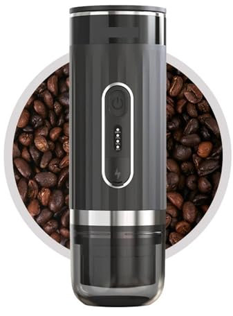 EDEDE Portable Espresso Machines, Portable Coffee Maker Wireless Heating Coffee Machine Compatible With Capsule & Ground Coffee 3 In 1 For Home Office RV for Camping, Hiking, Travel, RV, Office