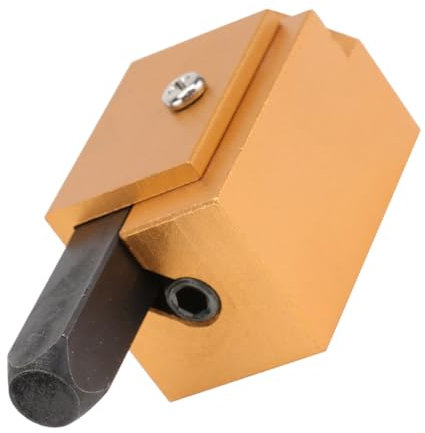 Housoutil Herramienta Eficiente para Trabajar La Madera Cincel Angular Pequeño Y Compacto para Escuadrar Huecos de Bisagras Fabricado en Aluminio