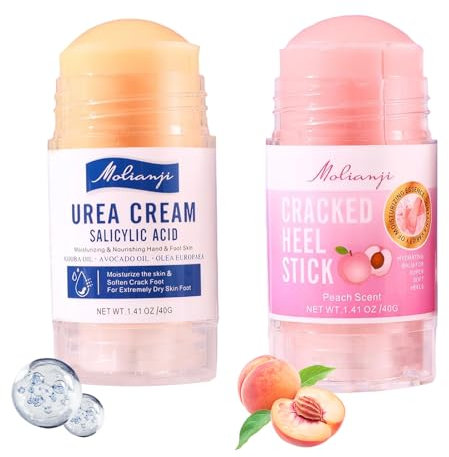 2 Stück Fusscreme Sehr Trockene Füsse Hornhaut Foot Cream für Rissige Fersen und Trockene Haut für Fersenbehandlung Knie Ellbogen und Hände Feuchtigkeitsspendende