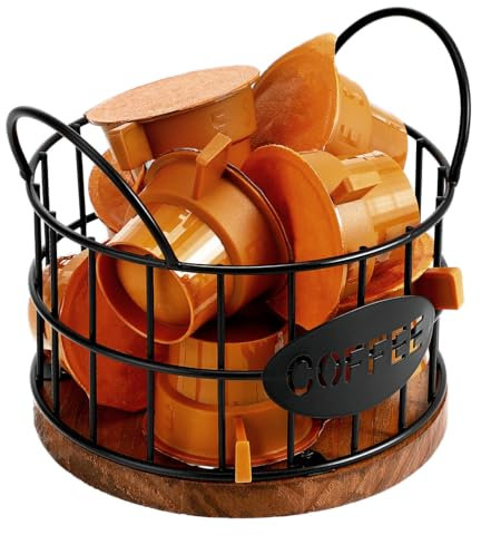 GALPADA Porta Capsule Caffè Porta Cialde Caffè Capsula Filo Porta Cialde Per Caffè Nero Piccolo Portacialde Caffè Da Banco Organizzatore Inossidabile Ferro Da Stiro