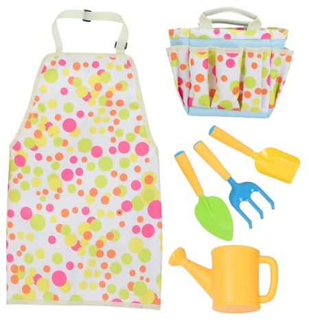 1 Juego Kit de Herramientas de Jardinería para Bolsa de Transporte Incluye Rastrillo Metálico y Regadera para Actividades Aire y Proyectos Escolares